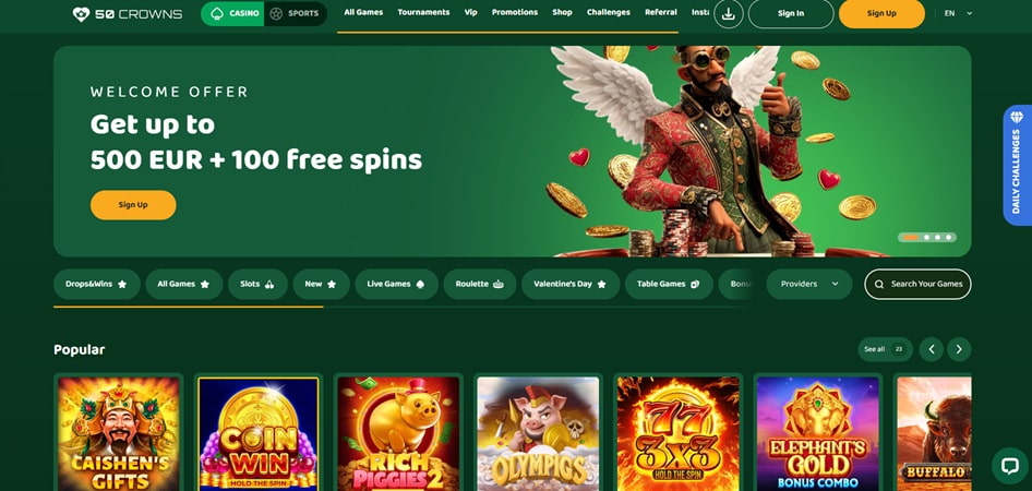 50 Crowns Casino review